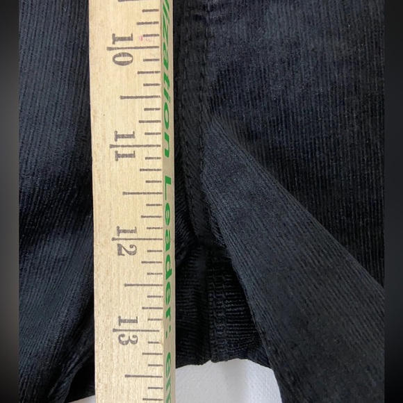 Bebe Black Velvet Cordoroy Bellbottom Bootcut Jeans Pants NEW Sz30x34 (sku44) - Picture 8 of 16
